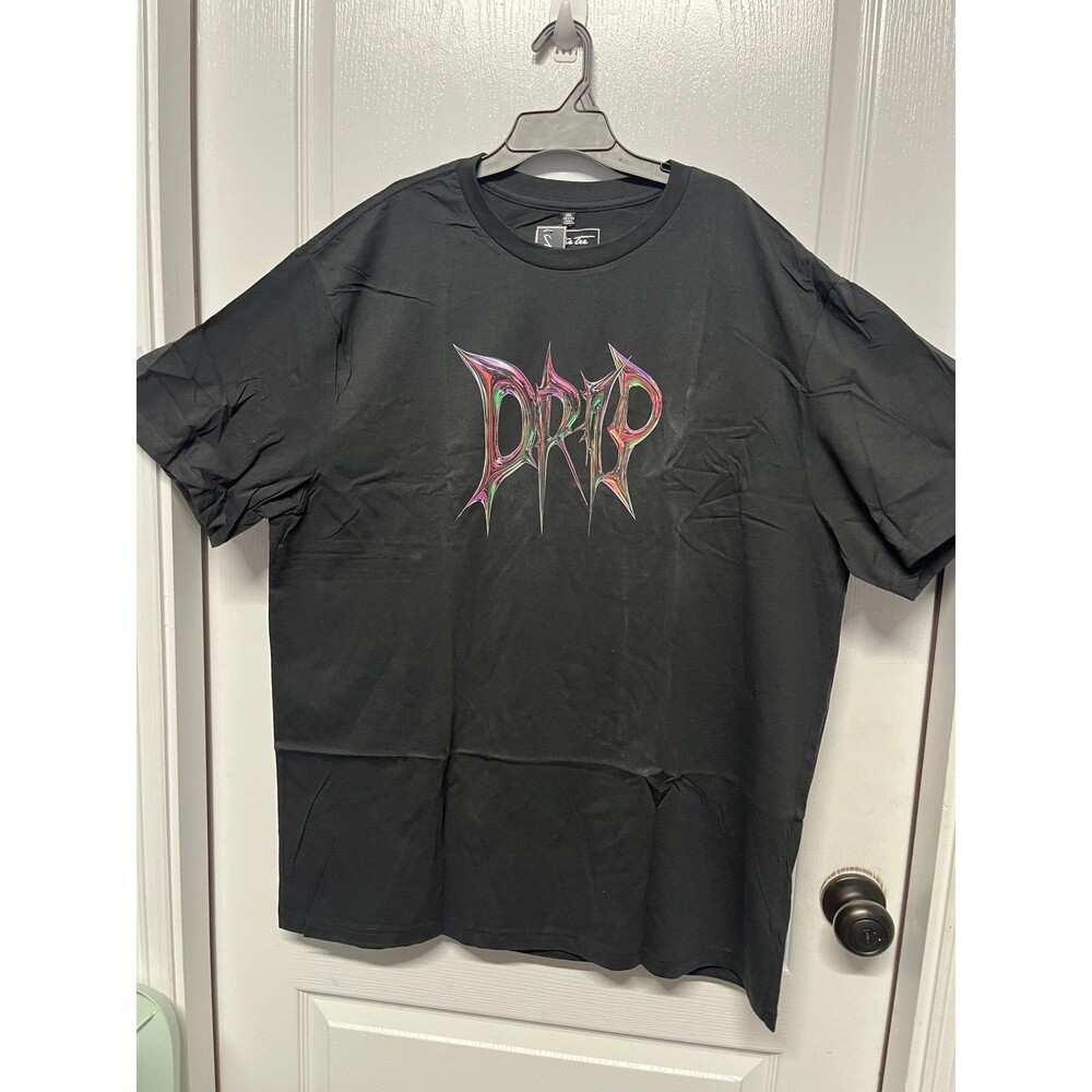 Mister Tee “DRIP” Graphic Black T-Shirt 3XL Streetwear Y2K NWT
